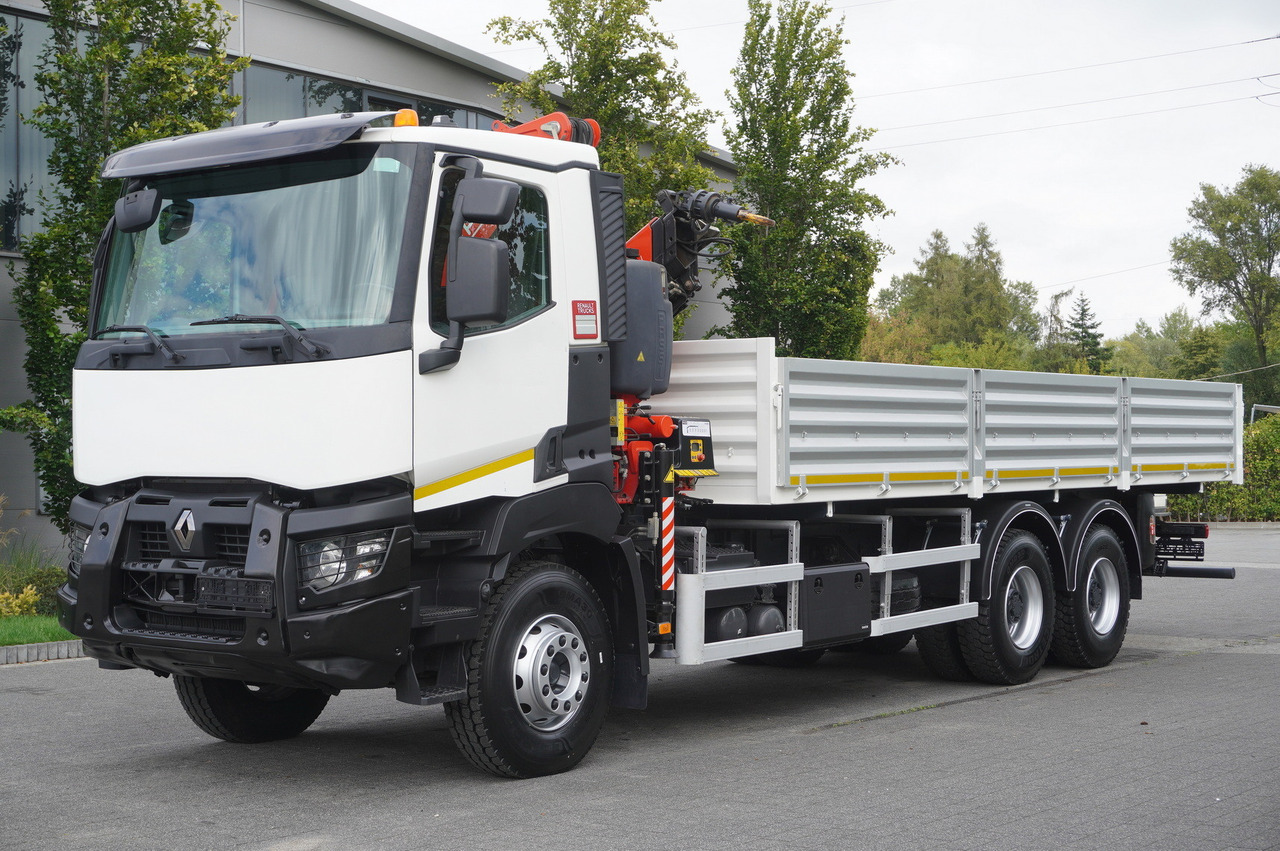 RENAULT K380 6×4 / FASSI F175 crane 7.85 t / 120 thousand km! / 2-sided tipper - Camión grúa: foto 3 RENAULT K380 6×4 / FASSI F175 crane 7.85 t / 120 thousand km! / 2-sided tipper - Camión grúa: foto 3