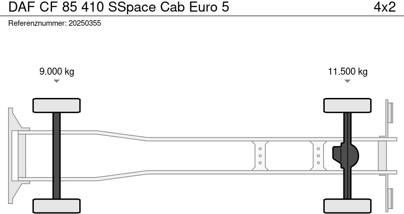 Camión caja abierta DAF CF 85 410 SSpace Cab Euro 5: foto 7