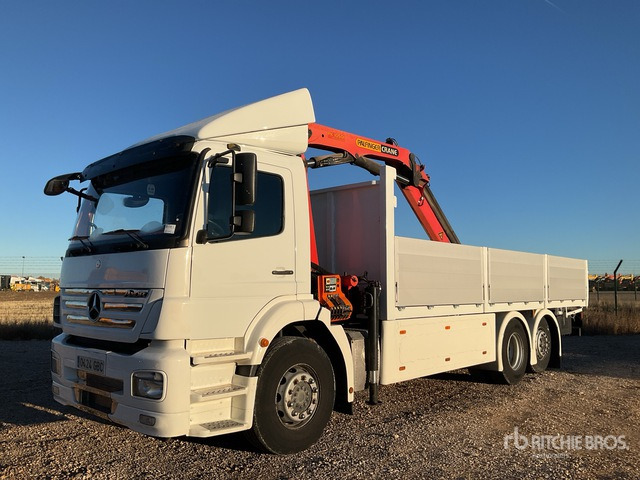 2008 Mercedes-Benz 2533L 2007 Palfinger PK10501 Articula ... Flatbed Truck with Crane - Camión caja abierta, Camión grúa: foto 1 2008 Mercedes-Benz 2533L 2007 Palfinger PK10501 Articula ... Flatbed Truck with Crane - Camión caja abierta, Camión grúa: foto 1