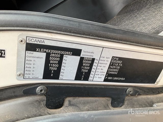 2012 Scania P360B 6x2 Hooklift Truck - Camión multibasculante: foto 2 2012 Scania P360B 6x2 Hooklift Truck - Camión multibasculante: foto 2