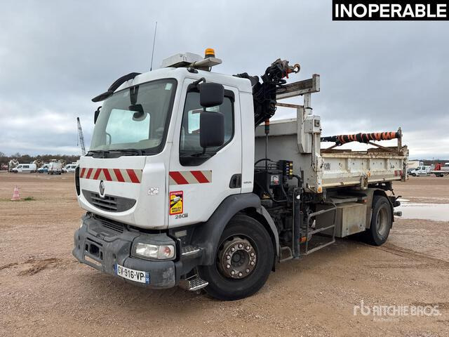 2007 Renault Midlum 280DXi 2007 Hiab 088 HIDUO 2700 kg on ... Dump Truck with Crane - Camión volquete: foto 1 2007 Renault Midlum 280DXi 2007 Hiab 088 HIDUO 2700 kg on ... Dump Truck with Crane - Camión volquete: foto 1