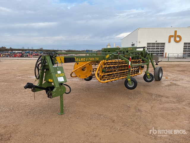 2015 Elho V-Twin 750 7500 mm Semi-Mount Andaineur Hay Rake - Henificadora: foto 1 2015 Elho V-Twin 750 7500 mm Semi-Mount Andaineur Hay Rake - Henificadora: foto 1