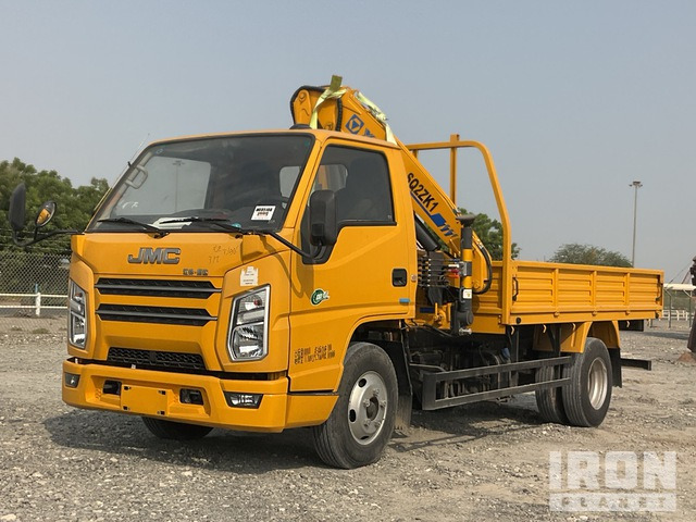 2019 JMC JX1041TG26 XCMG SQ2ZK1 2000 kg Knuckle Boo ... Flatbed Truck w/Crane - Camión caja abierta, Camión grúa: foto 2 2019 JMC JX1041TG26 XCMG SQ2ZK1 2000 kg Knuckle Boo ... Flatbed Truck w/Crane - Camión caja abierta, Camión grúa: foto 2