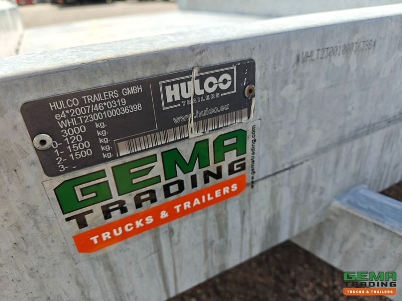 Remolque plataforma/ Caja abierta Hulco TERRAX-2 MachineTransporter - 3000KG - 300x149 - 2021 - nieuwstaat - 2 stuks op voorraad: foto 17