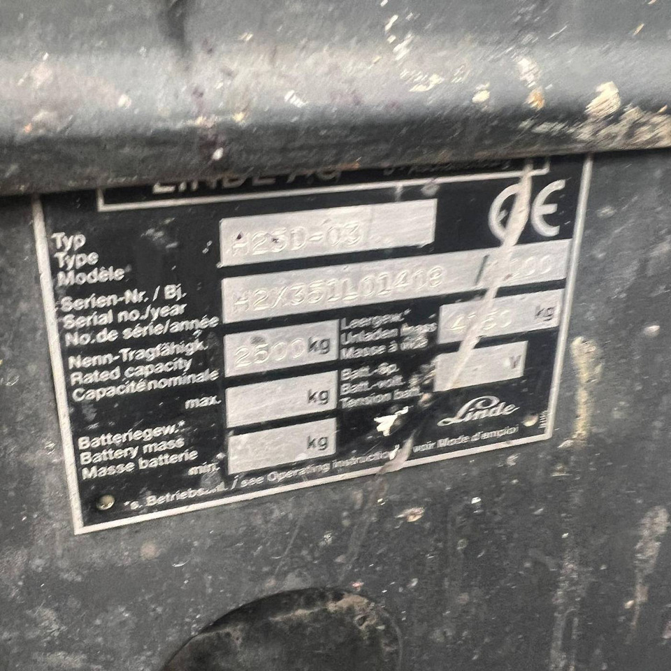 Linde H25D (351-03) - Carretilla elevadora diésel: foto 5 Linde H25D (351-03) - Carretilla elevadora diésel: foto 5