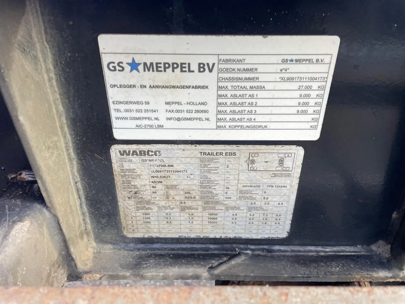 Remolque multilift/ Portacontenedores de cadenas GS Meppel Container trailer: foto 11 Remolque multilift/ Portacontenedores de cadenas GS Meppel Container trailer: foto 11