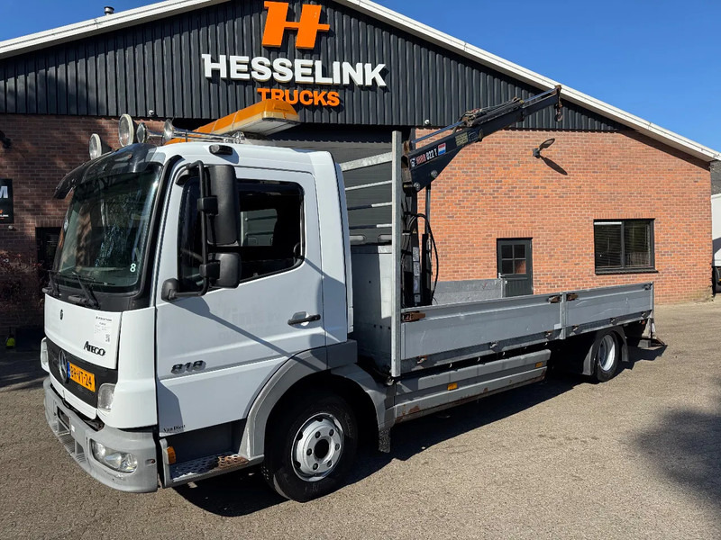 Mercedes-Benz Atego 818 Machinery transporter + Hiab Crane 288.360KM NL Truck - Camión portavehículos, Camión grúa: foto 1 Mercedes-Benz Atego 818 Machinery transporter + Hiab Crane 288.360KM NL Truck - Camión portavehículos, Camión grúa: foto 1