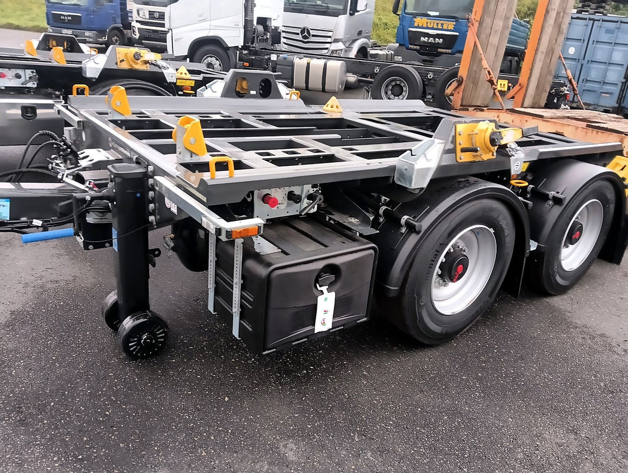 Hüffermann 2-A-MINI-CARRIER SAFETYFIX VERZINKT NEU TOP-PREI - Remolque multilift/ Portacontenedores de cadenas: foto 3 Hüffermann 2-A-MINI-CARRIER SAFETYFIX VERZINKT NEU TOP-PREI - Remolque multilift/ Portacontenedores de cadenas: foto 3