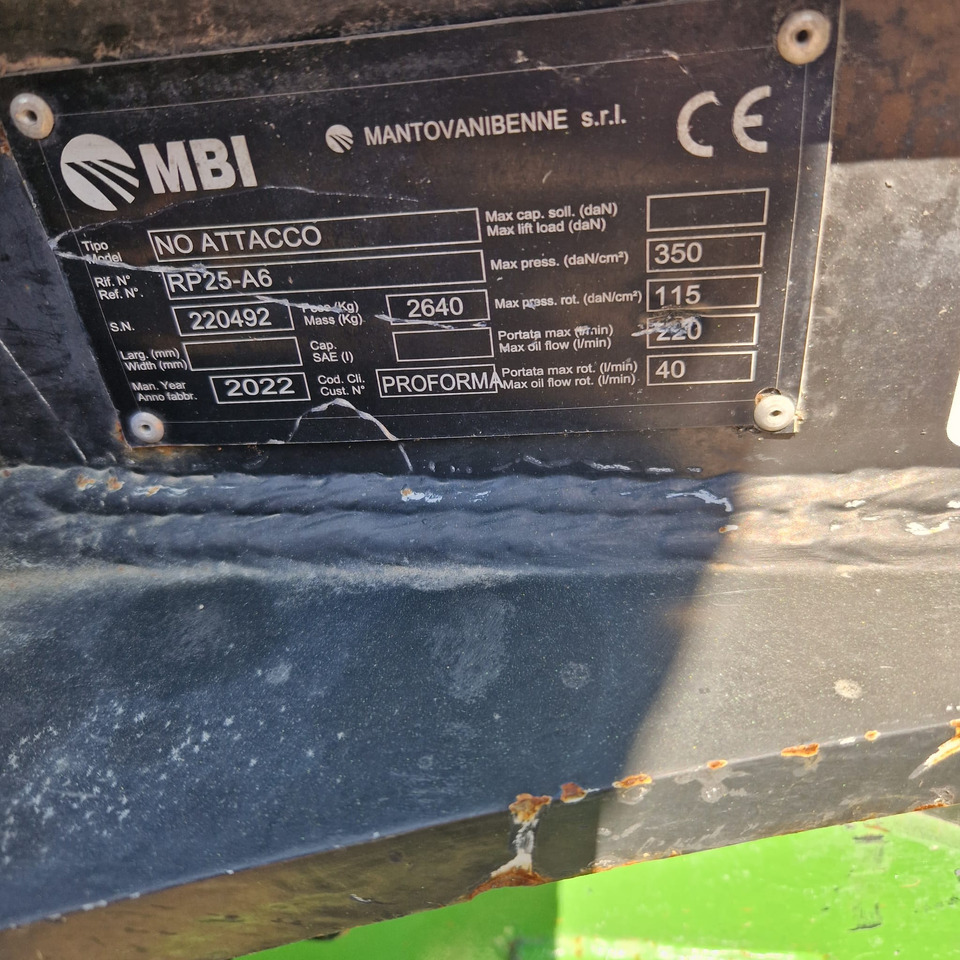 MBI RP25; 2600kg f. 25- 35to excavator - Cizalla de demolición para Maquinaria de construcción: foto 3 MBI RP25; 2600kg f. 25- 35to excavator - Cizalla de demolición para Maquinaria de construcción: foto 3