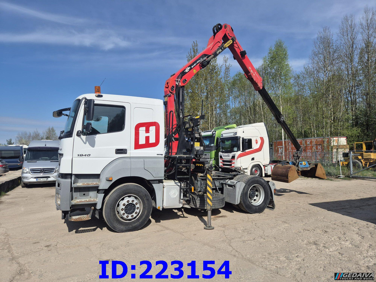 MERCEDES-BENZ Axor 1840 +  Crane Epsilon Palfinger 0150Z - Cabeza tractora: foto 1 MERCEDES-BENZ Axor 1840 +  Crane Epsilon Palfinger 0150Z - Cabeza tractora: foto 1