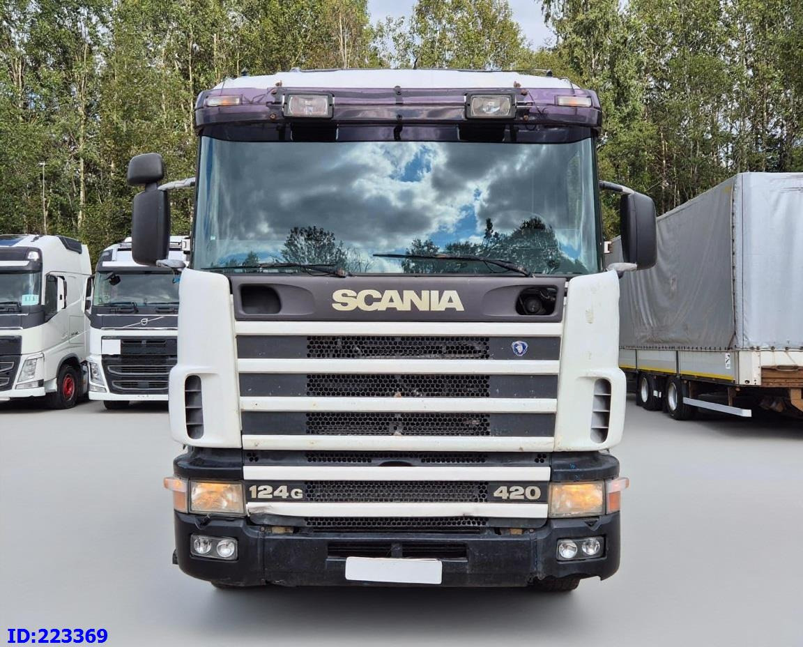 SCANIA R124 420 + Crane HIAB 140AW - Camión volquete: foto 2 SCANIA R124 420 + Crane HIAB 140AW - Camión volquete: foto 2