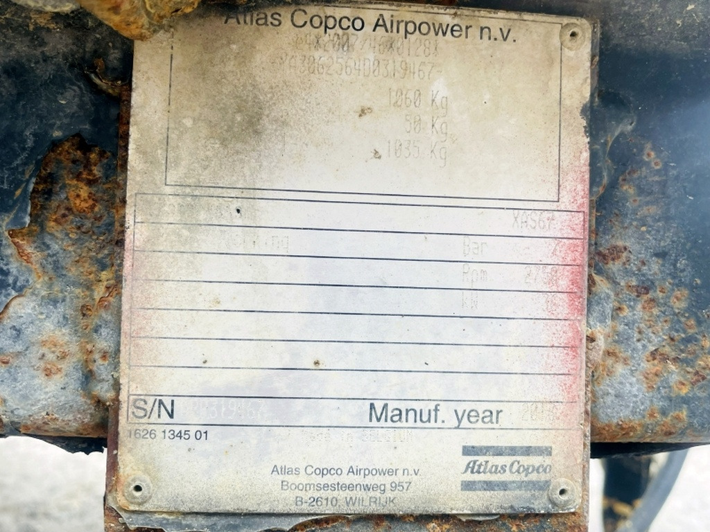 Atlas Copco XAS 67DDG (4069) - Compresor de aire: foto 3 Atlas Copco XAS 67DDG (4069) - Compresor de aire: foto 3