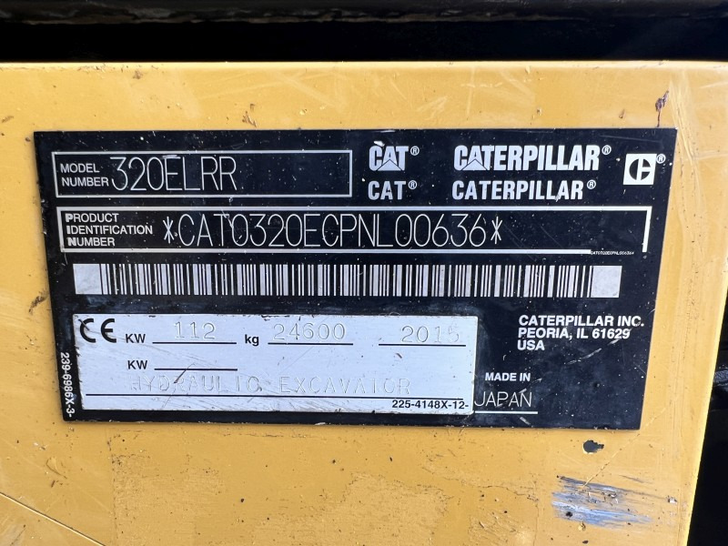 Excavadora de cadenas Caterpillar 320 EL RR (111119): foto 10
