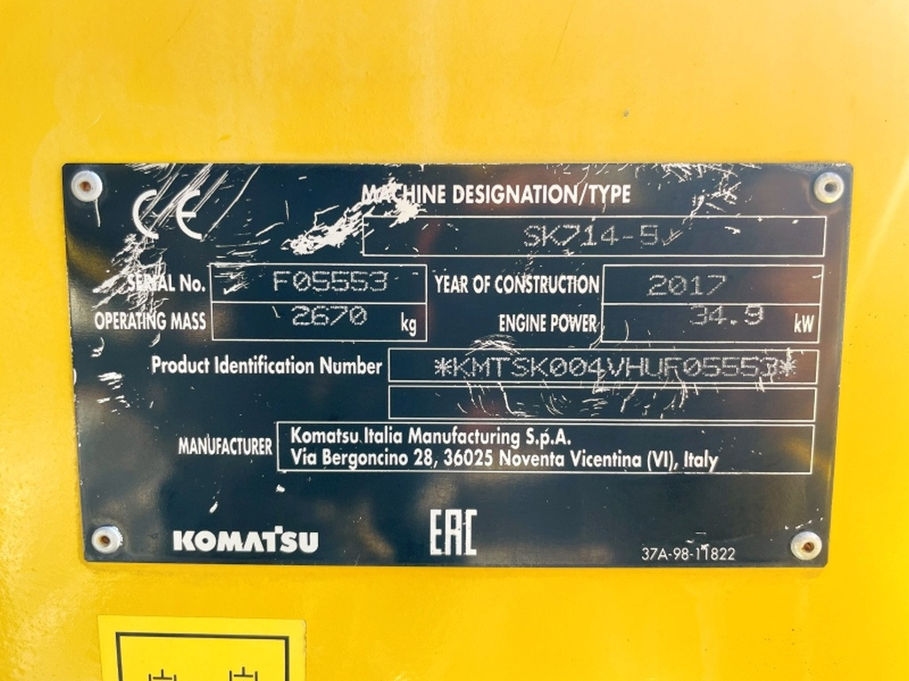 Komatsu SK714-5 (4065) - Minicargadora: foto 3 Komatsu SK714-5 (4065) - Minicargadora: foto 3