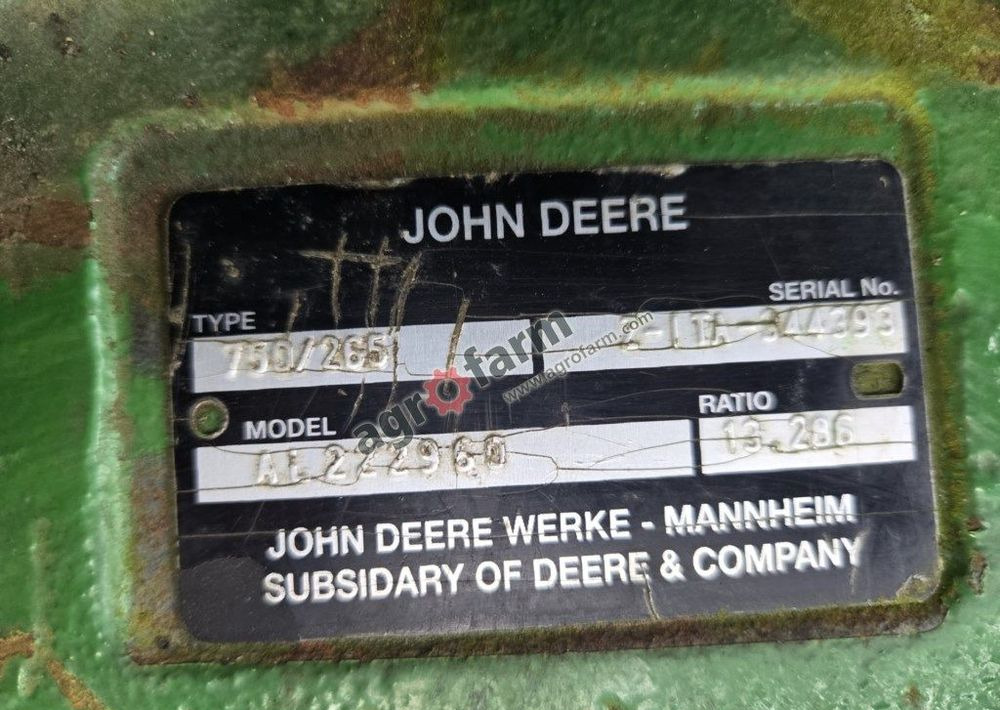 Przedni most John Deere 6155M, Dana 750/265 - Transmisión: foto 2 Przedni most John Deere 6155M, Dana 750/265 - Transmisión: foto 2
