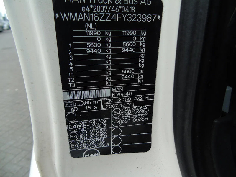 Camión caja cerrada MAN TGM 12.250 + EURO 6 + LIFT: foto 20