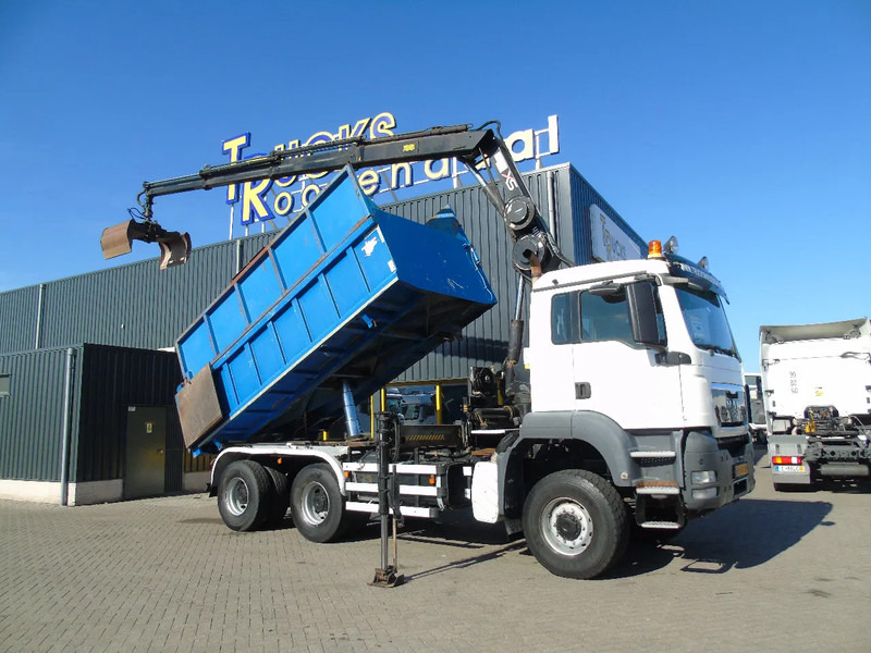 MAN TGS 26.400 + 6x6 + HIAB 166 E3 HIPRO + 3SIDE TIPPER - Camión grúa: foto 2 MAN TGS 26.400 + 6x6 + HIAB 166 E3 HIPRO + 3SIDE TIPPER - Camión grúa: foto 2