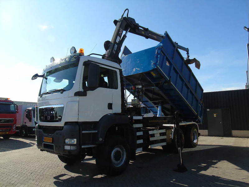 MAN TGS 26.400 + 6x6 + HIAB 166 E3 HIPRO + 3SIDE TIPPER - Camión grúa: foto 3 MAN TGS 26.400 + 6x6 + HIAB 166 E3 HIPRO + 3SIDE TIPPER - Camión grúa: foto 3