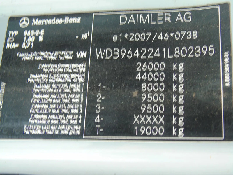Camión chasis Mercedes-Benz Arocs 2640 + 6x4 + functional / engine good + EURO 6 + Drivabale: foto 17 Camión chasis Mercedes-Benz Arocs 2640 + 6x4 + functional / engine good + EURO 6 + Drivabale: foto 17