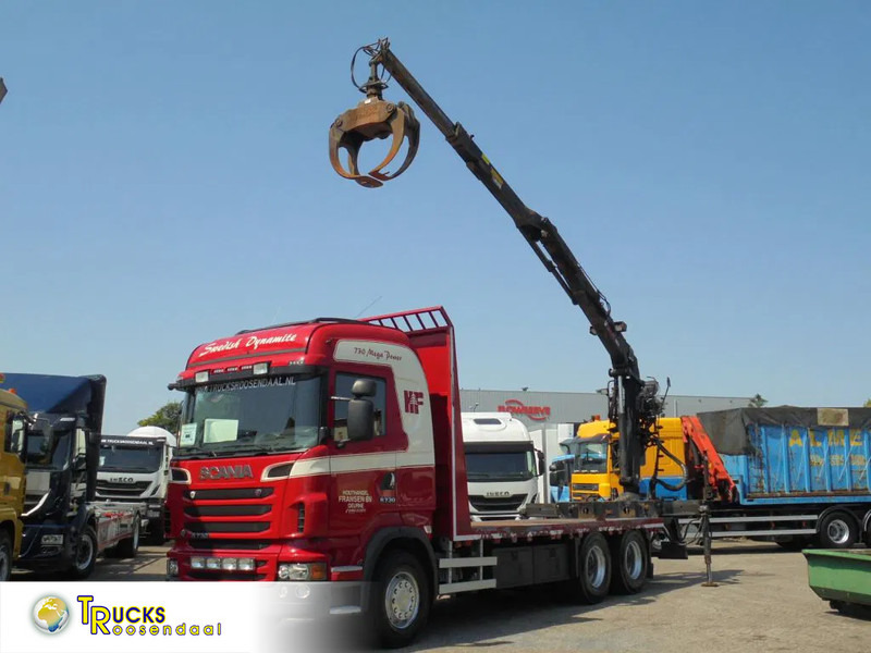 Scania R730 V8 + Euro 5 + Loglift 115Z + 6X4 - Camión caja abierta: foto 1 Scania R730 V8 + Euro 5 + Loglift 115Z + 6X4 - Camión caja abierta: foto 1