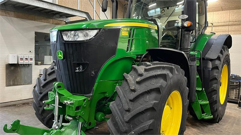 John Deere 7280R Næsten nye dæk, Autopower og frontlift samt - Tractor: foto 2 John Deere 7280R Næsten nye dæk, Autopower og frontlift samt - Tractor: foto 2