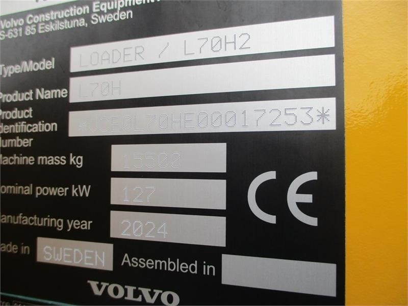 Volvo L 70 H H2 BEMÆRK MED GARANTI FRA VOLVO FREM TIL DE - Cargadora de ruedas: foto 2 Volvo L 70 H H2 BEMÆRK MED GARANTI FRA VOLVO FREM TIL DE - Cargadora de ruedas: foto 2
