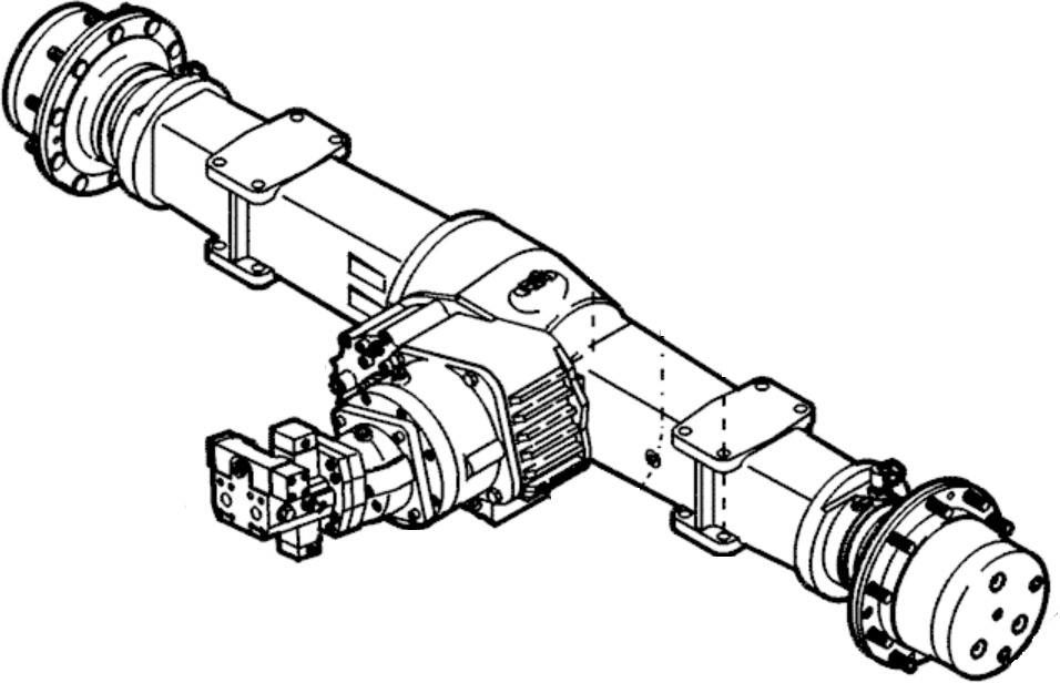 Case 2815814 - 2810630 - Eje posterior para Maquinaria de construcción: foto 1 Case 2815814 - 2810630 - Eje posterior para Maquinaria de construcción: foto 1