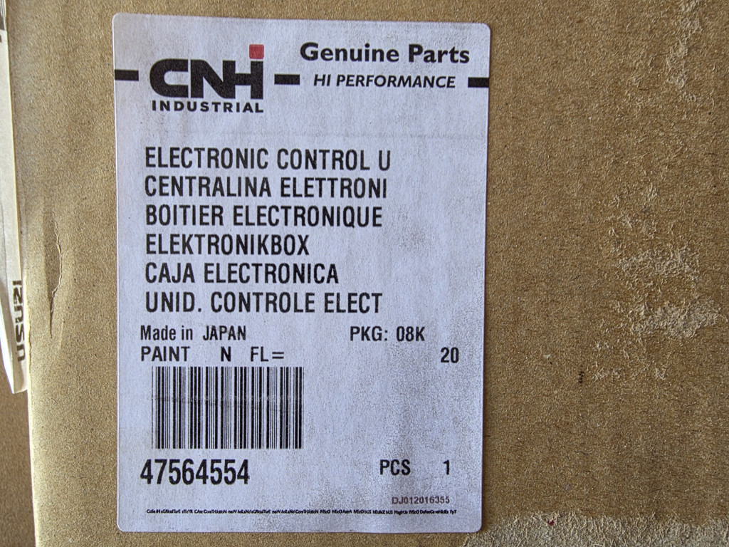 Case 47564554 - 87569938 - Unidad de control para Maquinaria de construcción: foto 3 Case 47564554 - 87569938 - Unidad de control para Maquinaria de construcción: foto 3