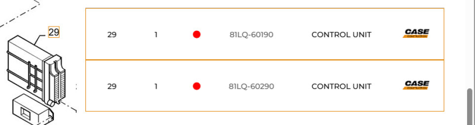 Case 81LQ-60290 - Unidad de control para Maquinaria de construcción: foto 1 Case 81LQ-60290 - Unidad de control para Maquinaria de construcción: foto 1