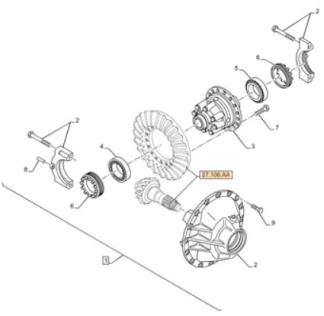 Case 87731590 - Diferencial para Maquinaria agrícola: foto 1 Case 87731590 - Diferencial para Maquinaria agrícola: foto 1