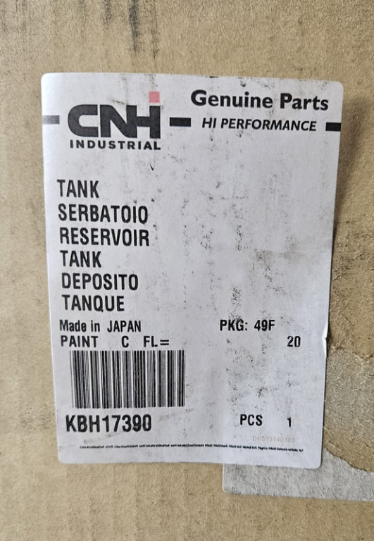 Case KBH17390 - Depósito de combustible para Maquinaria de construcción: foto 2 Case KBH17390 - Depósito de combustible para Maquinaria de construcción: foto 2