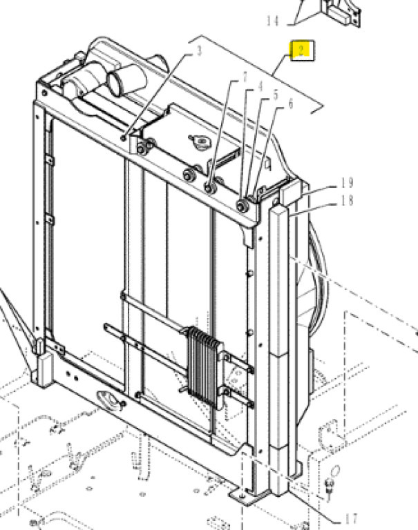 Case KSH11631 - Radiador para Maquinaria de construcción: foto 1 Case KSH11631 - Radiador para Maquinaria de construcción: foto 1