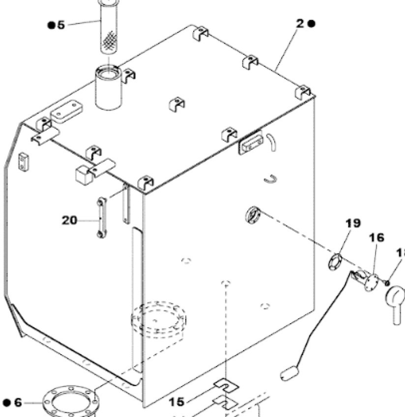 Case KTH13180 - Depósito de combustible para Maquinaria de construcción: foto 1 Case KTH13180 - Depósito de combustible para Maquinaria de construcción: foto 1