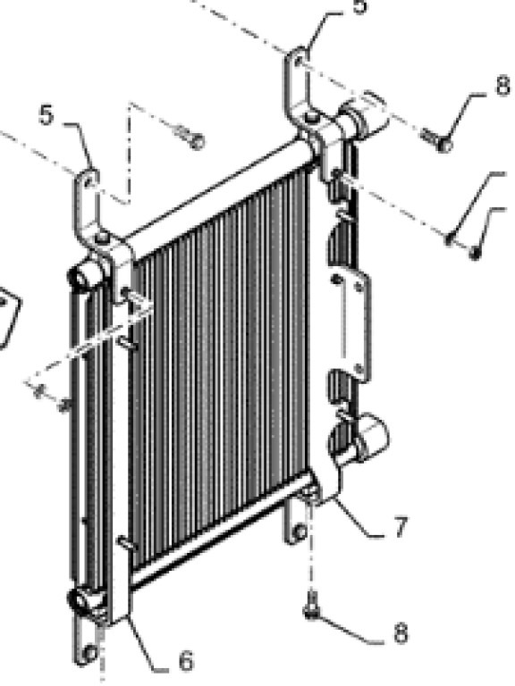 Case PS53V00001P1 - Radiador para Maquinaria de construcción: foto 1 Case PS53V00001P1 - Radiador para Maquinaria de construcción: foto 1