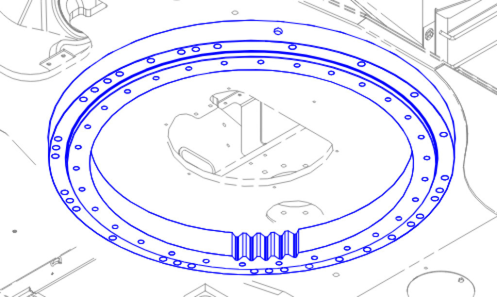 Caterpillar 1908207 - Corona de giro para Maquinaria de construcción: foto 1 Caterpillar 1908207 - Corona de giro para Maquinaria de construcción: foto 1