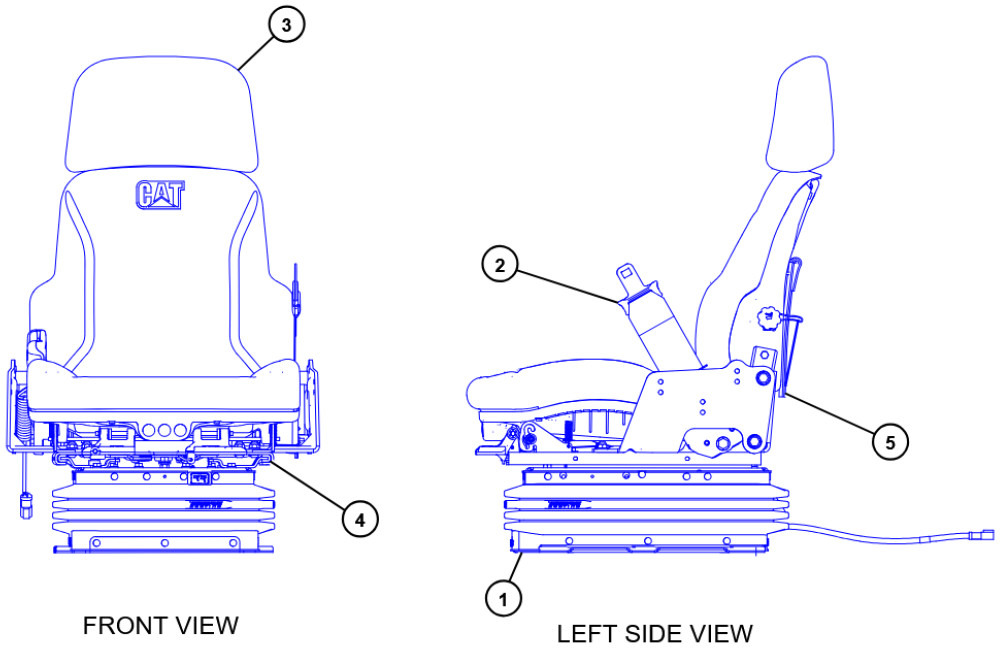 Caterpillar 4211281 - Asiento para Maquinaria de construcción: foto 1 Caterpillar 4211281 - Asiento para Maquinaria de construcción: foto 1