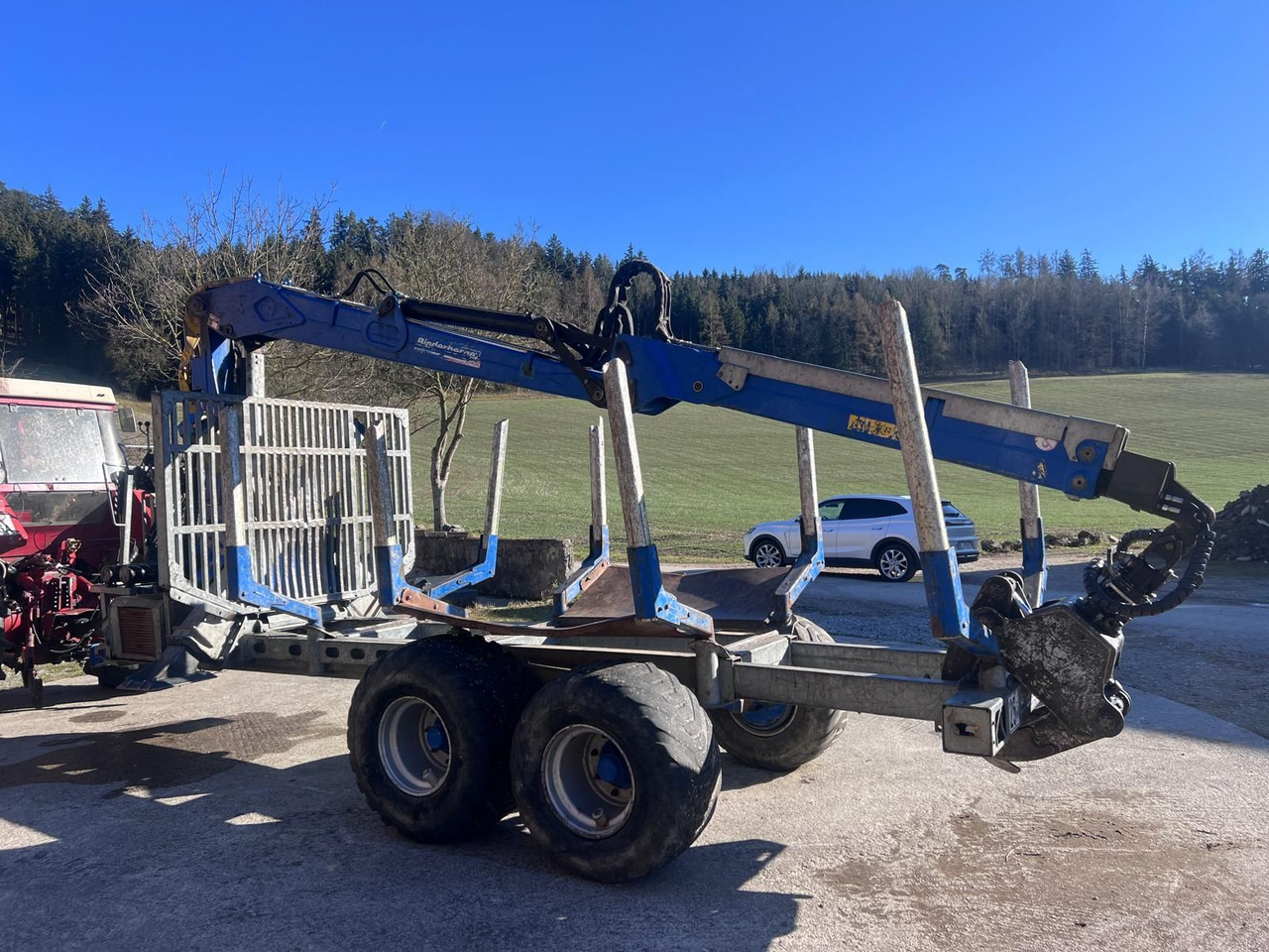 Binderberger RW14 mit Penz BP 8000L Kran - Remolque forestal: foto 4 Binderberger RW14 mit Penz BP 8000L Kran - Remolque forestal: foto 4