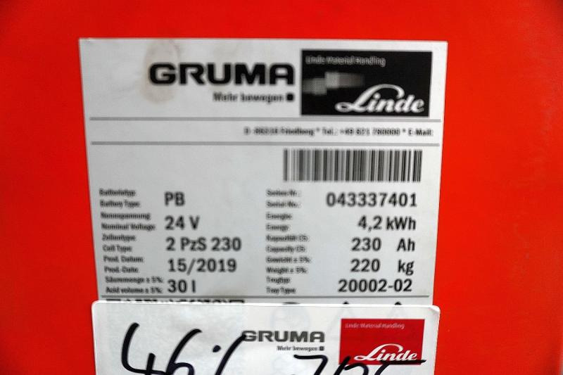 GRUMA 24 Volt 2 PzS 230 Ah - Acumulador para Equipo de manutención: foto 5 GRUMA 24 Volt 2 PzS 230 Ah - Acumulador para Equipo de manutención: foto 5