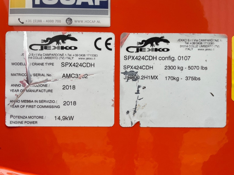 Jekko SPX 424 CDH SOLD - Minigrúa: foto 3 Jekko SPX 424 CDH SOLD - Minigrúa: foto 3