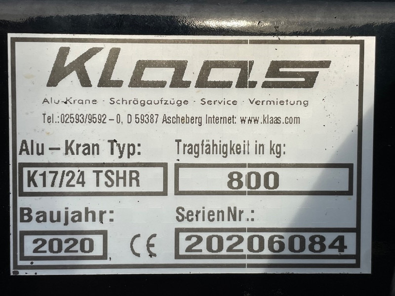 Klaas K 17-24 TSHR - Grúa todo terreno: foto 3 Klaas K 17-24 TSHR - Grúa todo terreno: foto 3