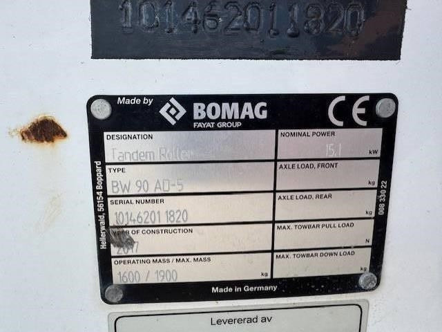 Rodillo Bomag BW90 AD-5, Vält: foto 13