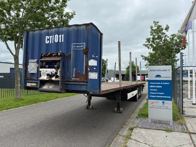 Krone SD Flatbed met rongen 41 ton standard chassis - Semirremolque plataforma/ Caja abierta: foto 1 Krone SD Flatbed met rongen 41 ton standard chassis - Semirremolque plataforma/ Caja abierta: foto 1