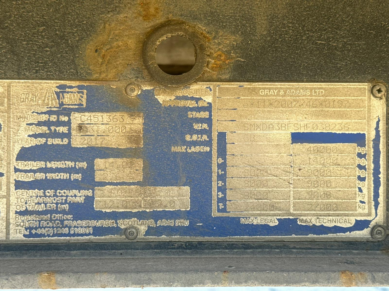 Semirremolque frigorífico Gray and Adams 2017 Vector 1550 – 201786: foto 18 Semirremolque frigorífico Gray and Adams 2017 Vector 1550 – 201786: foto 18