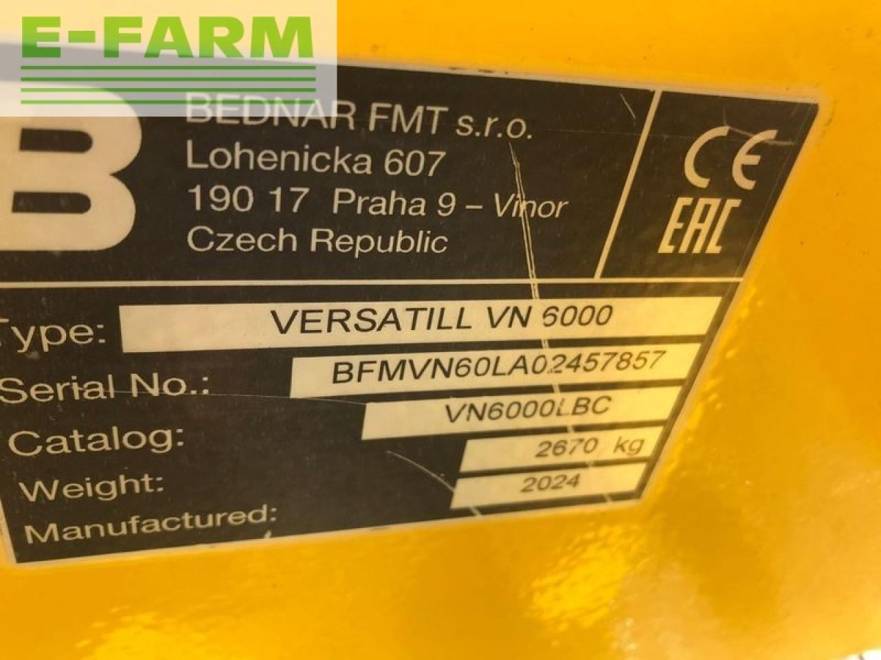 Cultivador Bednar versatill vn 6000 l: foto 7