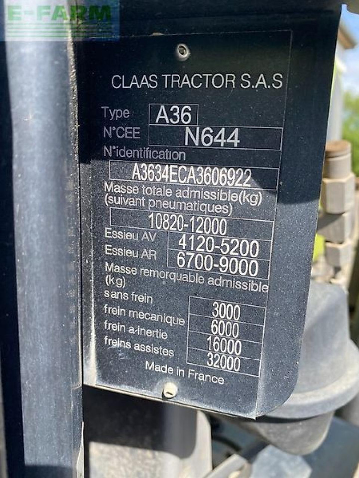 CLAAS arion 650 cis HEXASHIFT CIS - Tractor: foto 2 CLAAS arion 650 cis HEXASHIFT CIS - Tractor: foto 2