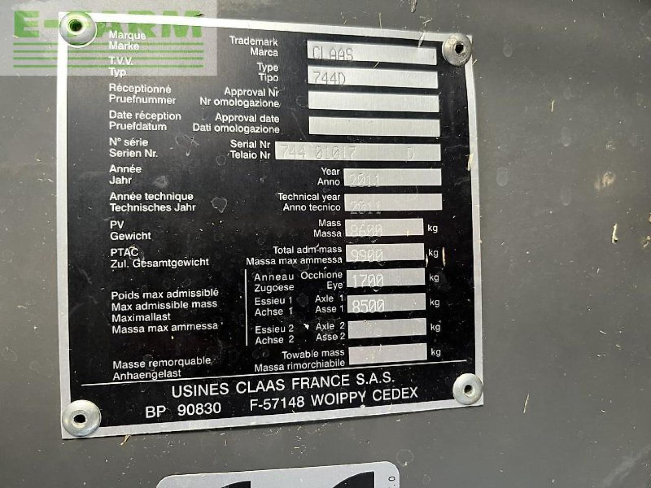 CLAAS quadrant 3200 rc tandem mit krassort vorbauhäcksler - Empacadora de pacas cuadradas: foto 4 CLAAS quadrant 3200 rc tandem mit krassort vorbauhäcksler - Empacadora de pacas cuadradas: foto 4