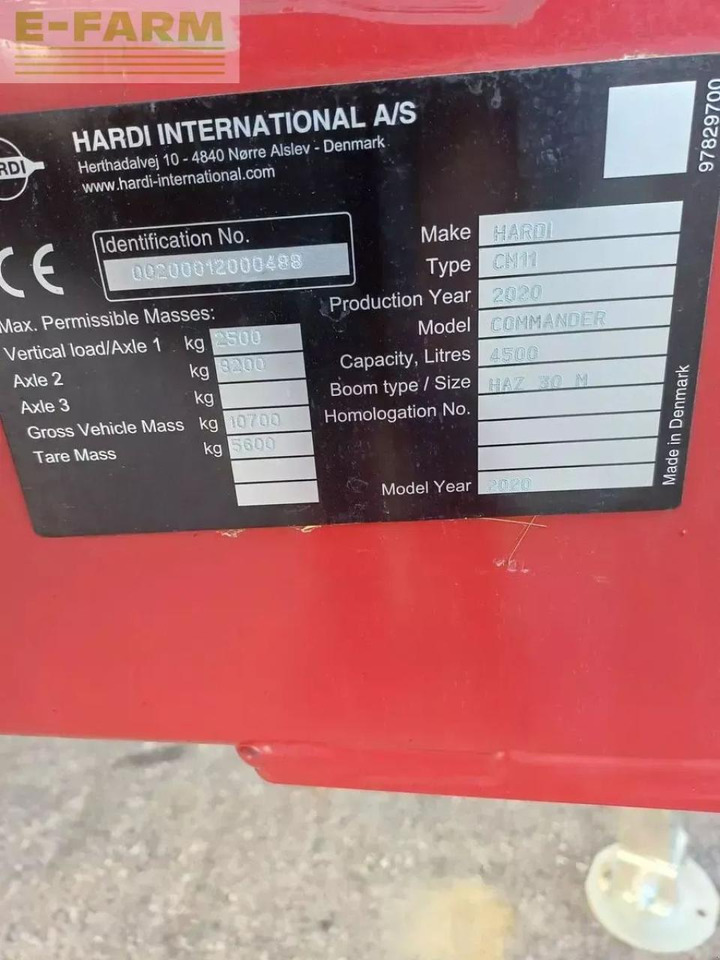 Hardi commander twin air 4500 - Pulverizador arrastrado: foto 4 Hardi commander twin air 4500 - Pulverizador arrastrado: foto 4