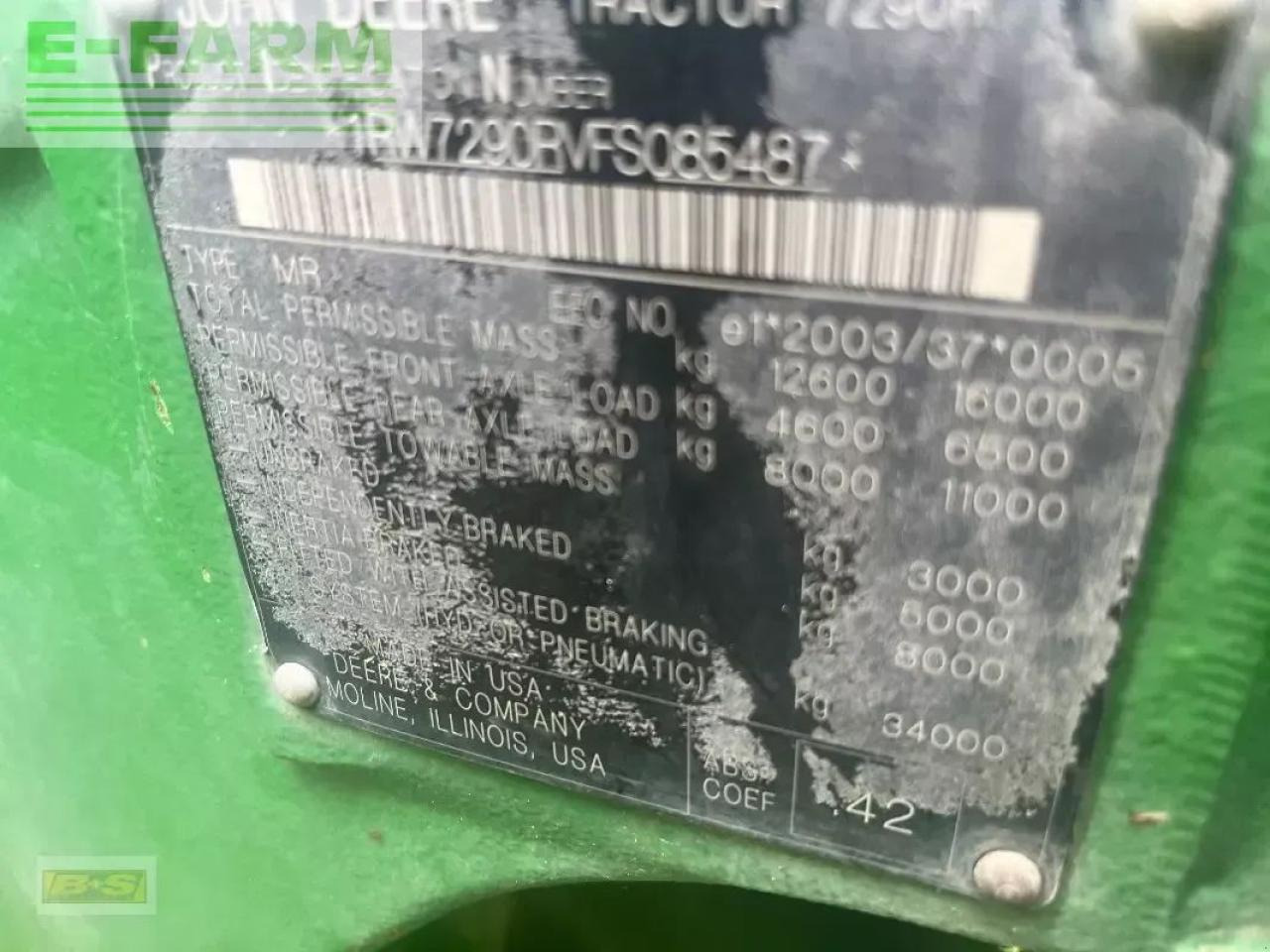 John Deere 7290r - Tractor: foto 1 John Deere 7290r - Tractor: foto 1