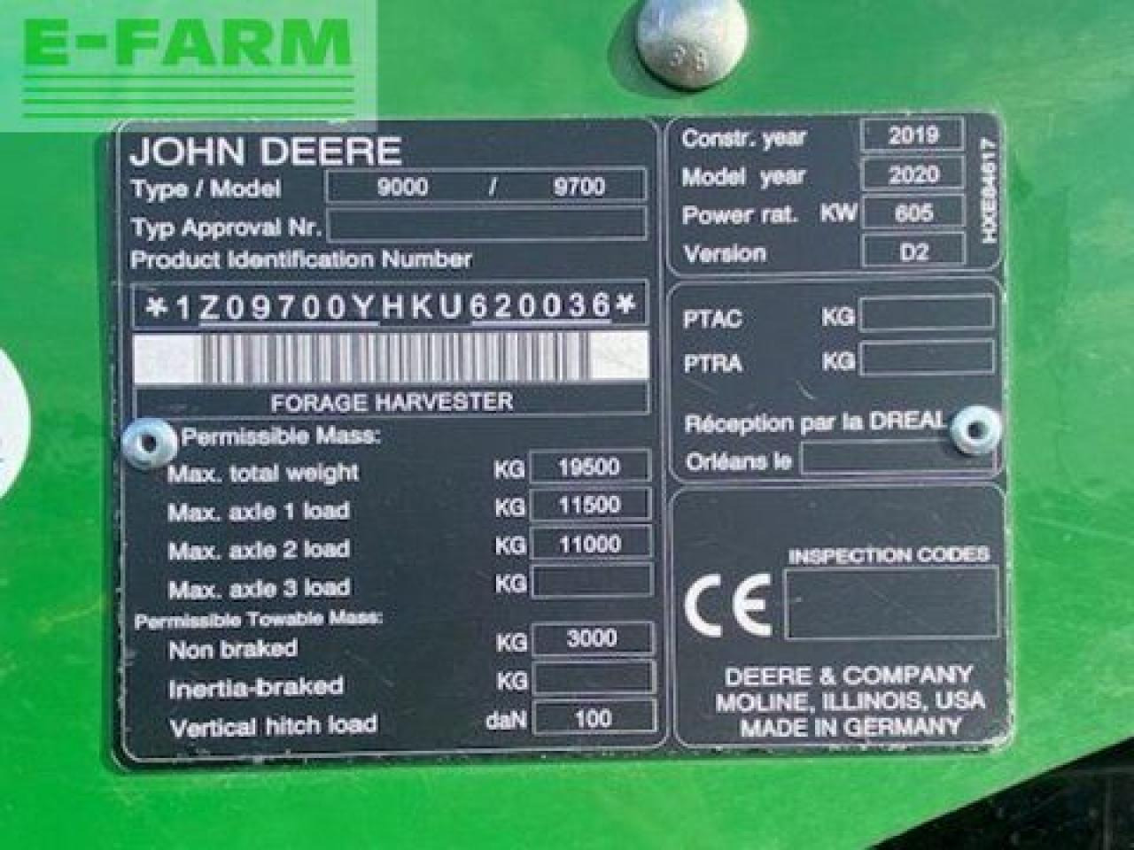 John Deere 9700i prodrive 40km/h - Cosechadora de forraje: foto 4 John Deere 9700i prodrive 40km/h - Cosechadora de forraje: foto 4