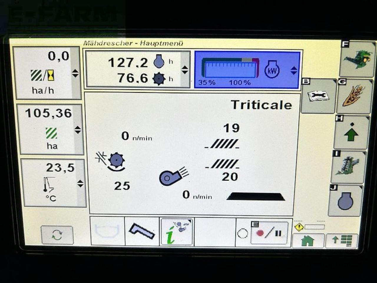 Cosechadora de granos John Deere t560i hm: foto 9